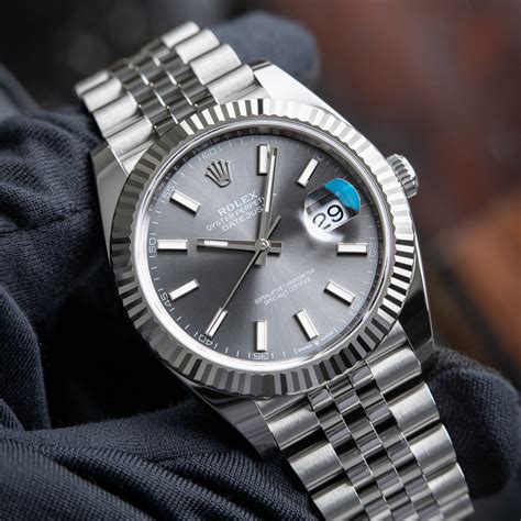 rolex datejust silver and gold|rolex datejust 41mm silver dial.